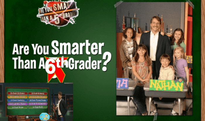 Are you smarter than a 7th grader