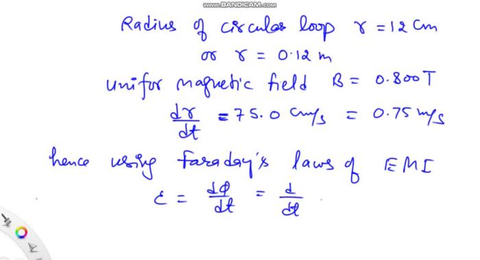 An elastic conducting material is stretched