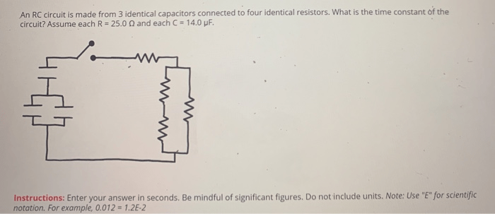 Four identical capacitors are connected