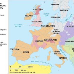 Map of the protestant reformation