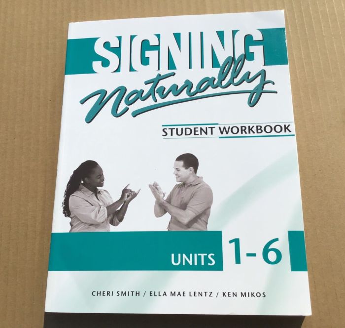 Naturally signing units curriculum set