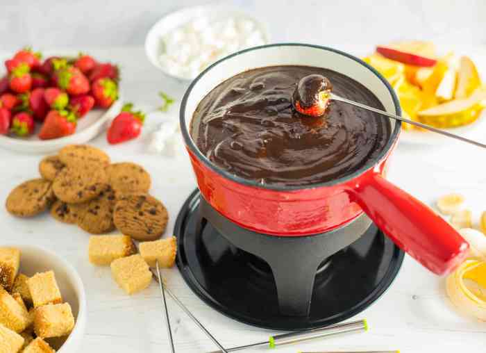 Fondue melting pot