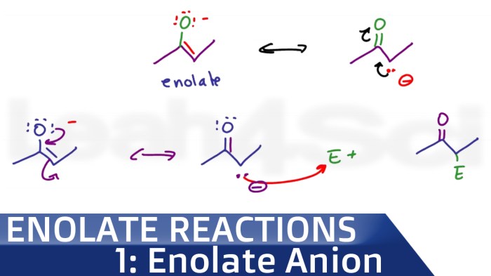 Draw the resonance structure of the enolate ion