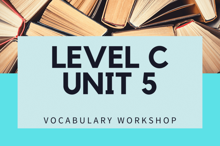 Vocabulary workshop level c unit 5 answers